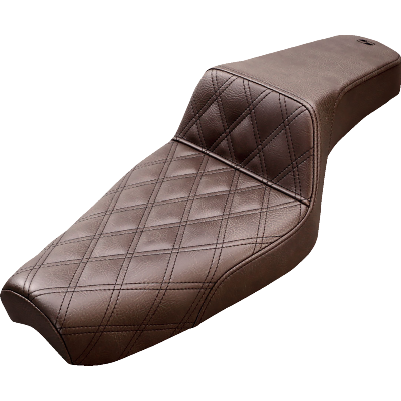 Saddlemen Step-Up™ Seat - Brown, Front LS