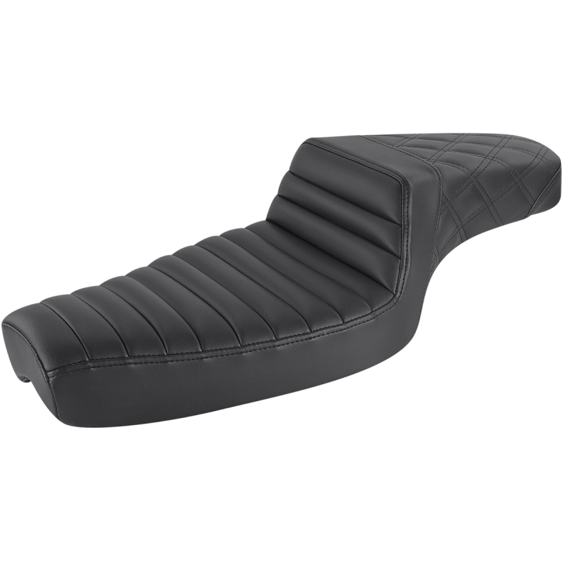 Saddlemen Step-Up™ Seat - Black, Front TR, rear LS