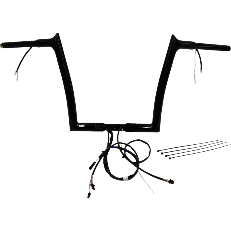 EZ Install Gloss Black 12" Pointed Top Handlebar Kit