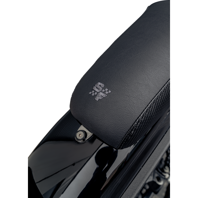 Slyfox Seat - Smooth vinyl w/ Slip Stop and gray logo