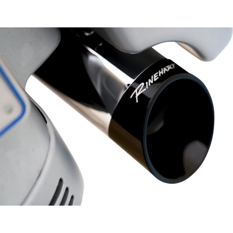 DBX 4.5" Slip-On Muffler - Chrome w/ Slash cut black end caps