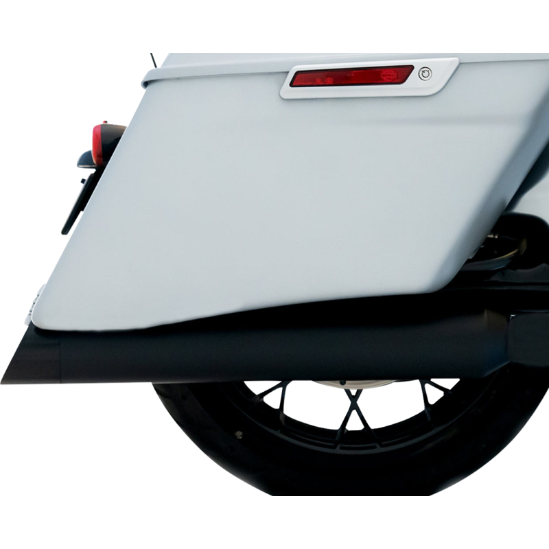 DBX 4.5" Slip-On Muffler - Black w/ Slash cut black end caps