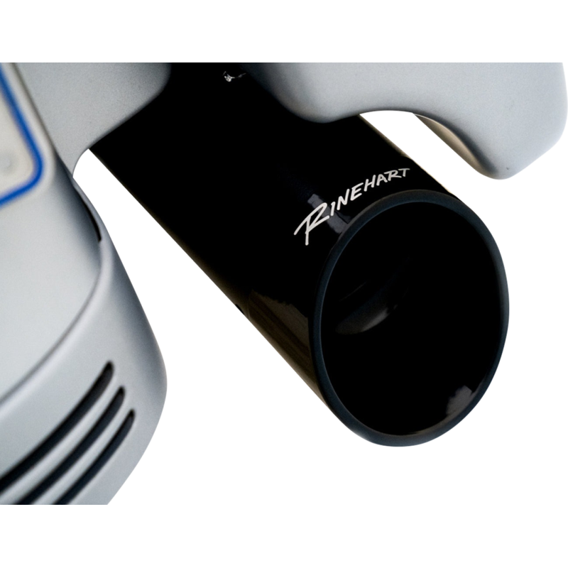 DBX 4.5" Slip-On Muffler - Black w/ Slash cut black end caps