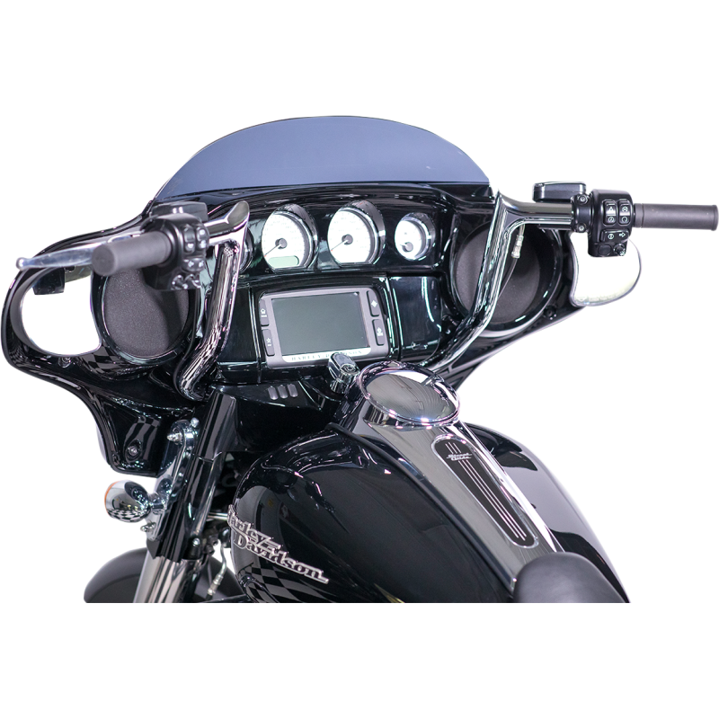 EZ Install 1 1/4" Pointed Top Handlebar Chrome 14" Rise