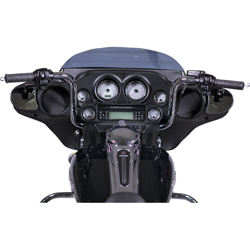 EZ Install 1 1/4" Round Top Handlebar Chrome 12" Rise