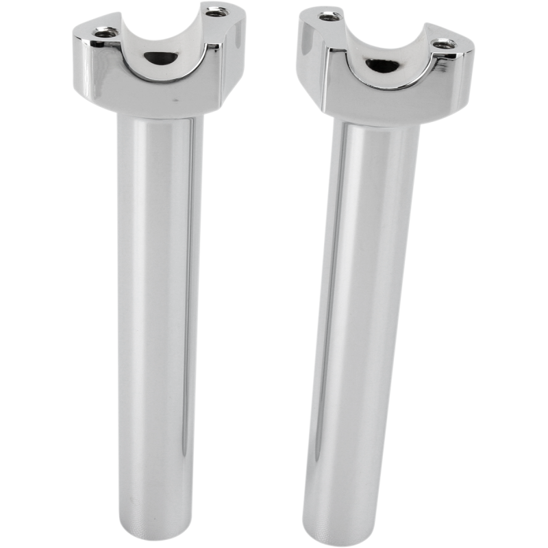 Forged Aluminum Straight Risers Chrome 8"