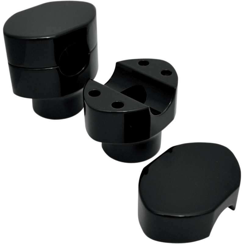 Springer Riser Kit Gloss Black 1" Clamping