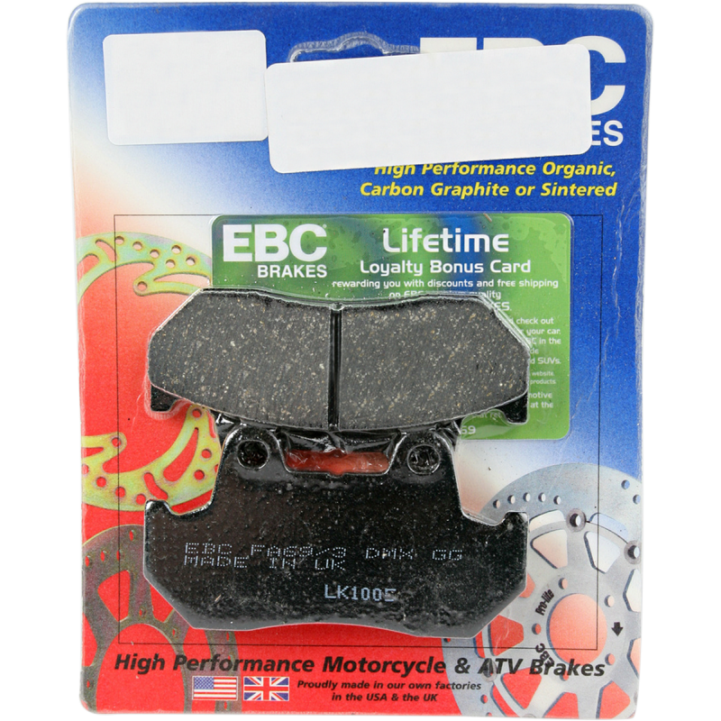 EBC Rear Organic Brake Pads for Honda VFR750F Interceptor 86-87