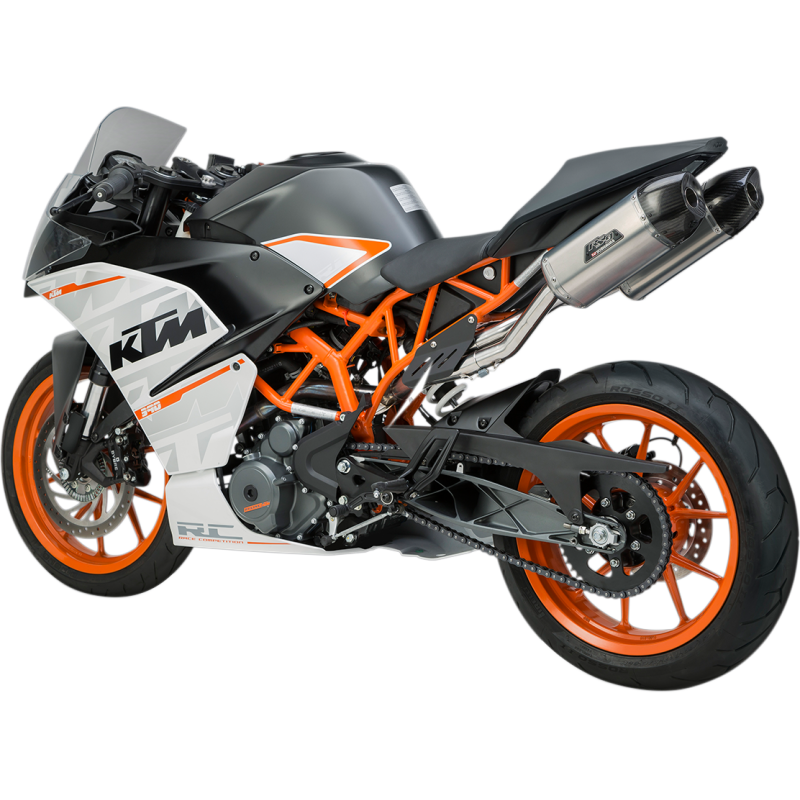 Yoshimura RS-9 Dual Muffler Slip-On for KTM RC 390 15-16