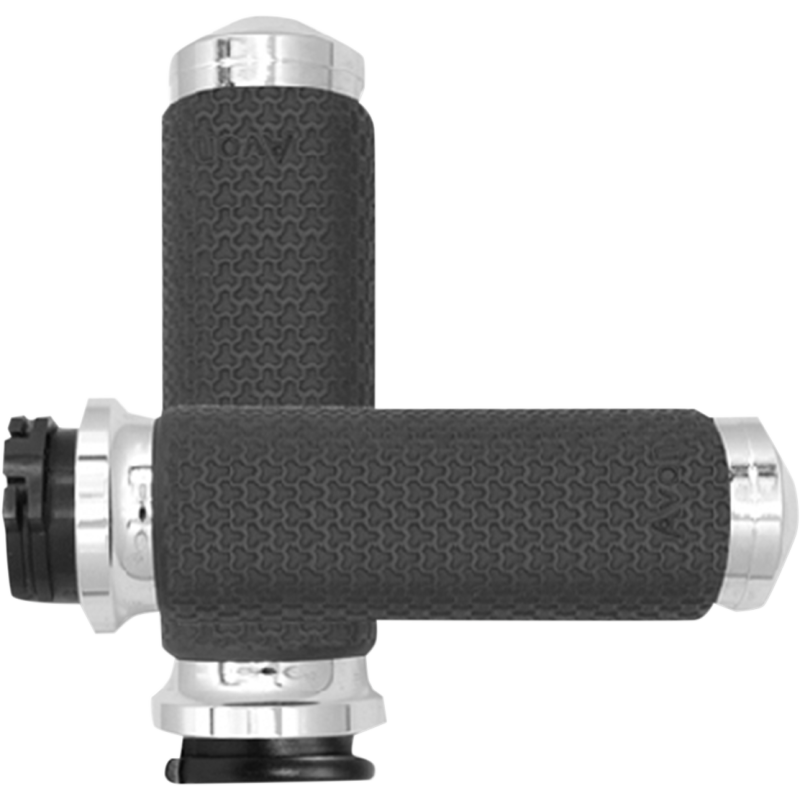 Memory Foam Grips Large Round Chrome