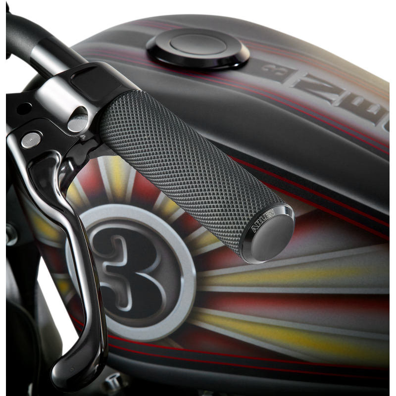 Knurled Grips - Black Anodized - 99-17 Twin Cam