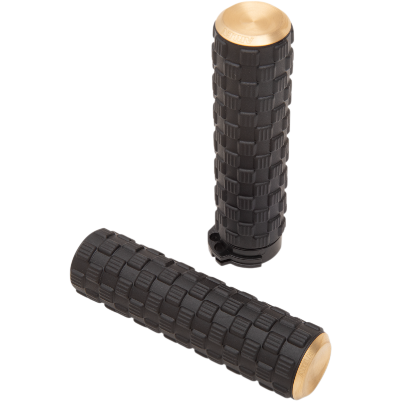 Air Trax Grips - Brass - 99-17 Twin Cam