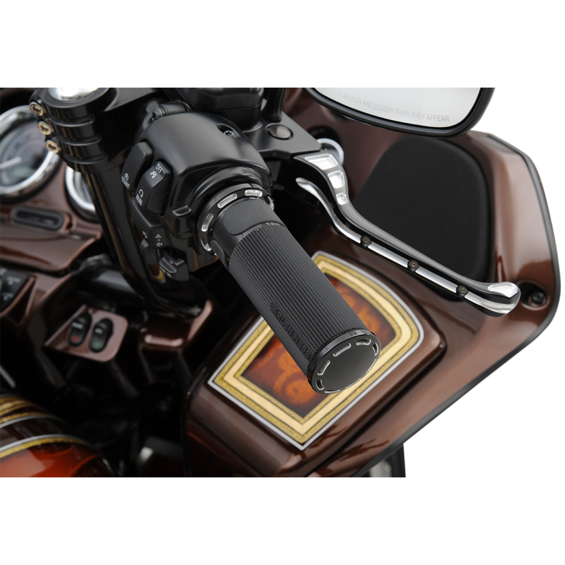 Fusion Slot Track Grips - Black Anodized - 24 FLHTK/FLTRK/FLHRXS