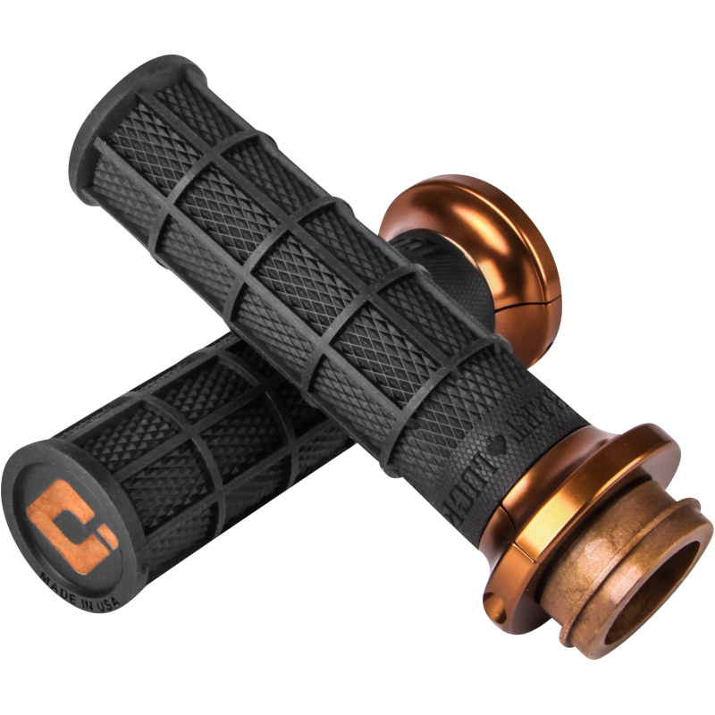 Hart-Luck Lock-On Grips Black/Bronze