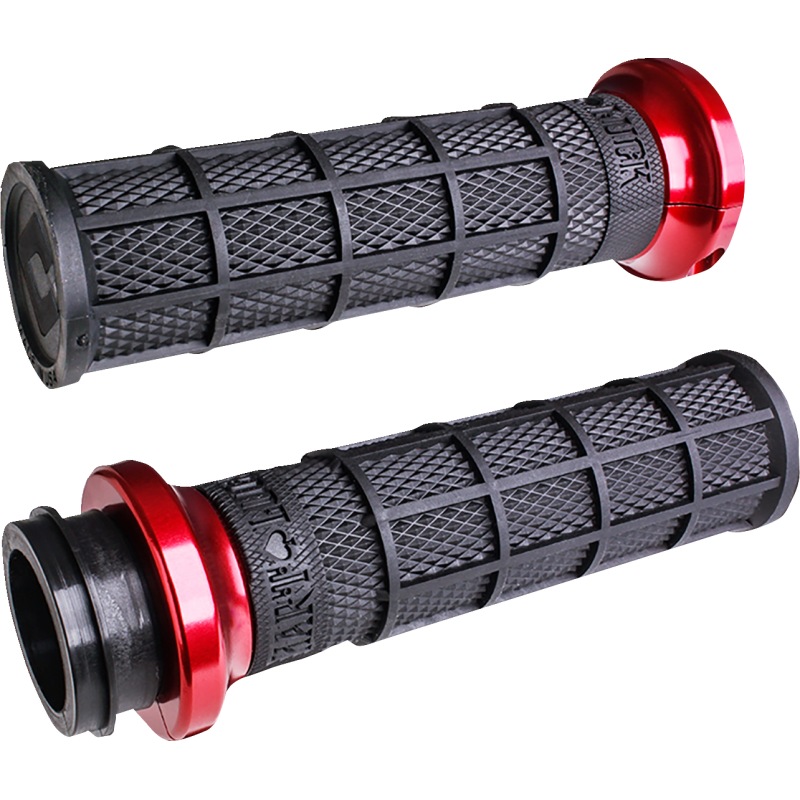Hart-Luck Lock-On Grips Black/Red