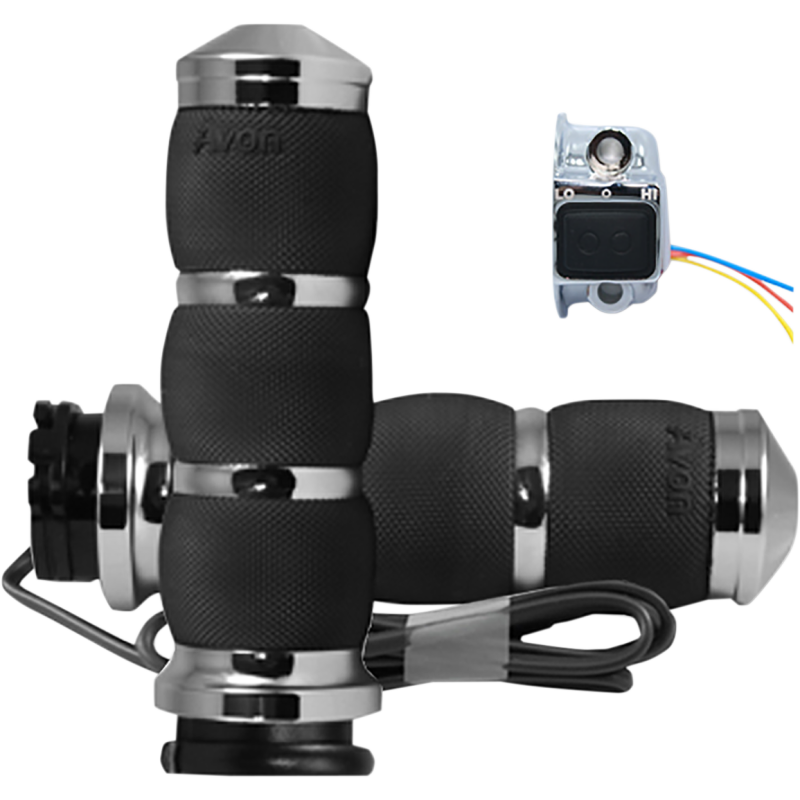 Heated Grips Velvet Air Chrome