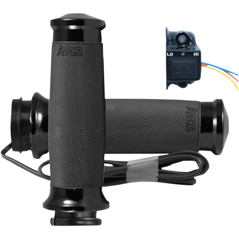 Heated Grips Custom Contour Black Anodized