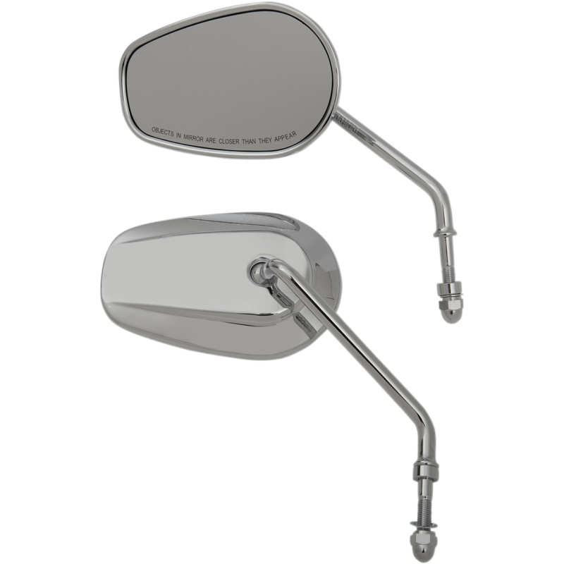OEM-Style Teardrop Mirror Chrome