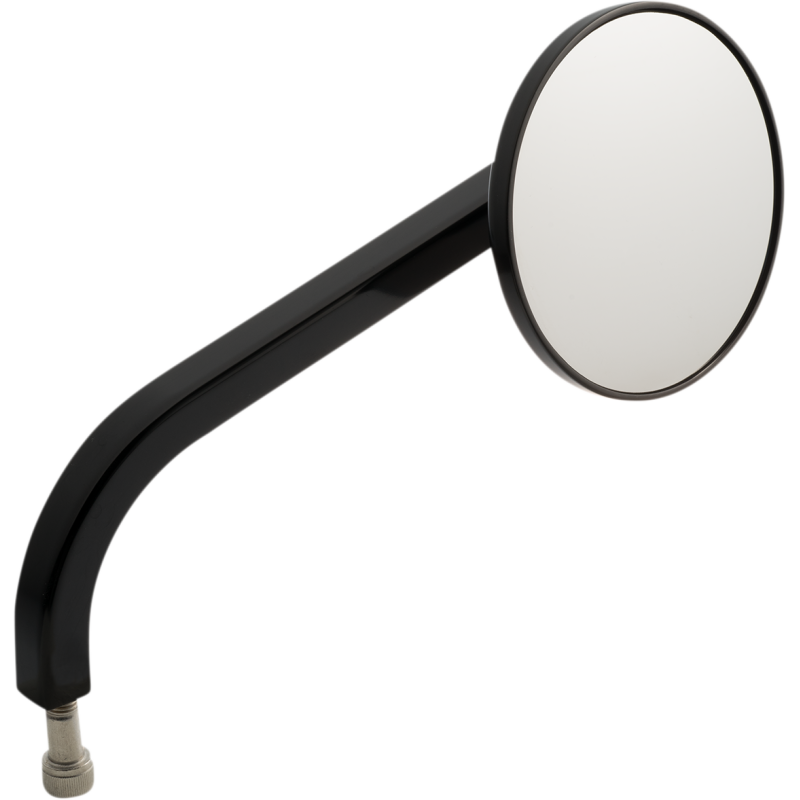 No. 7 Round Mirror, Standard, Black, Right