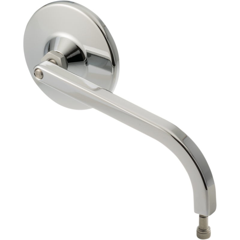 No. 7 Round Mirror, Standard, Chrome, Right