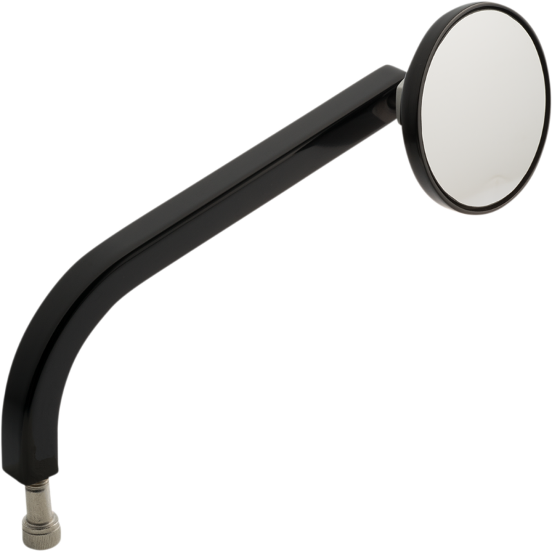 No. 2 Round Mirror, Standard, Black, Right