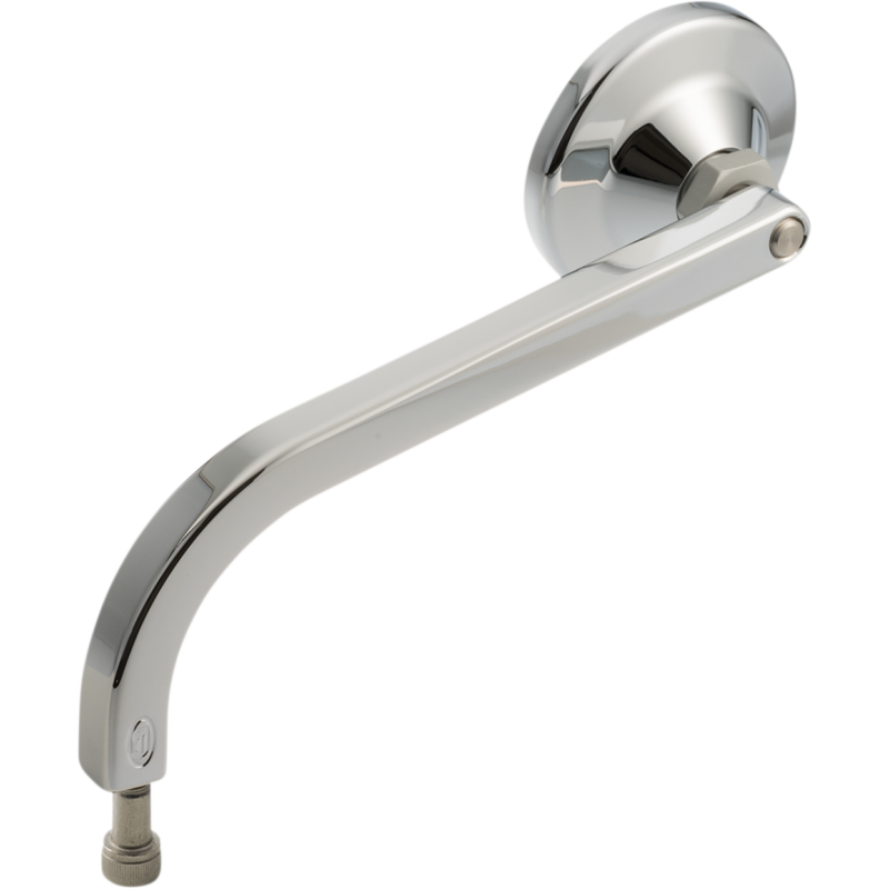 No. 2 Round Mirror, Standard, Chrome, Left