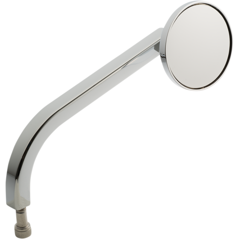 No. 2 Round Mirror, Standard, Chrome, Right