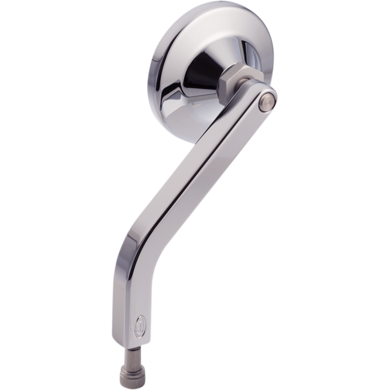 No. 2 Round Mirror, OE, Chrome, Left