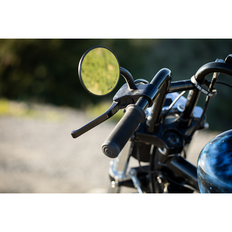 Round Utility Mirror Black (Each)