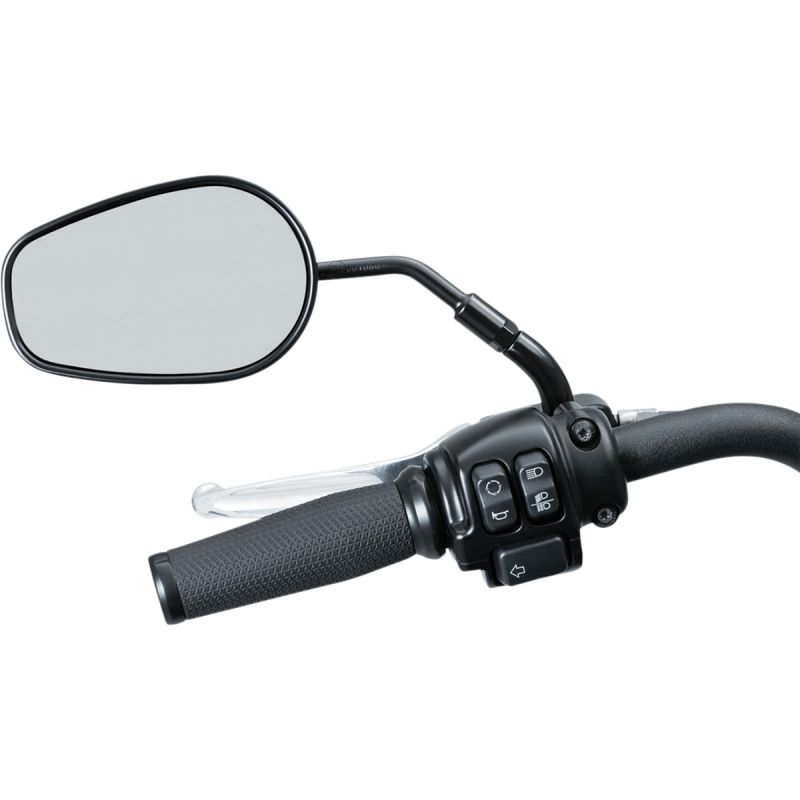 Mirror Stem Extenders Gloss Black