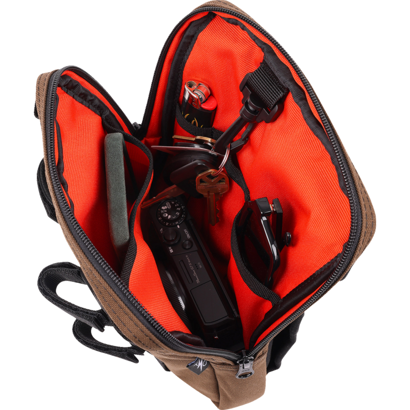 Thrashin Handlebar Bag Slim - Brown