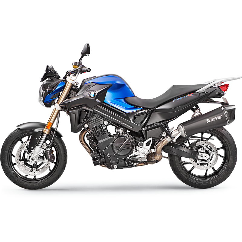 Akrapovič Single Black Titanium Muffler w/ Carbon End Cap for BMW F 800 GT / F 800 R
