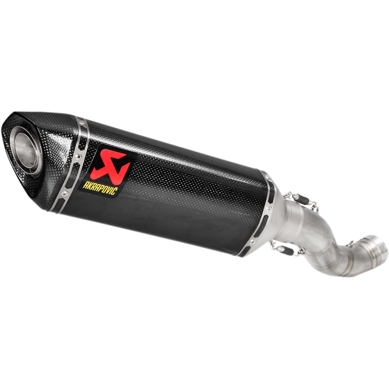 Akrapovič Single Carbon Muffler w/ Carbon End Cap (Race) for Aprilia RSV4 / Tuono V4