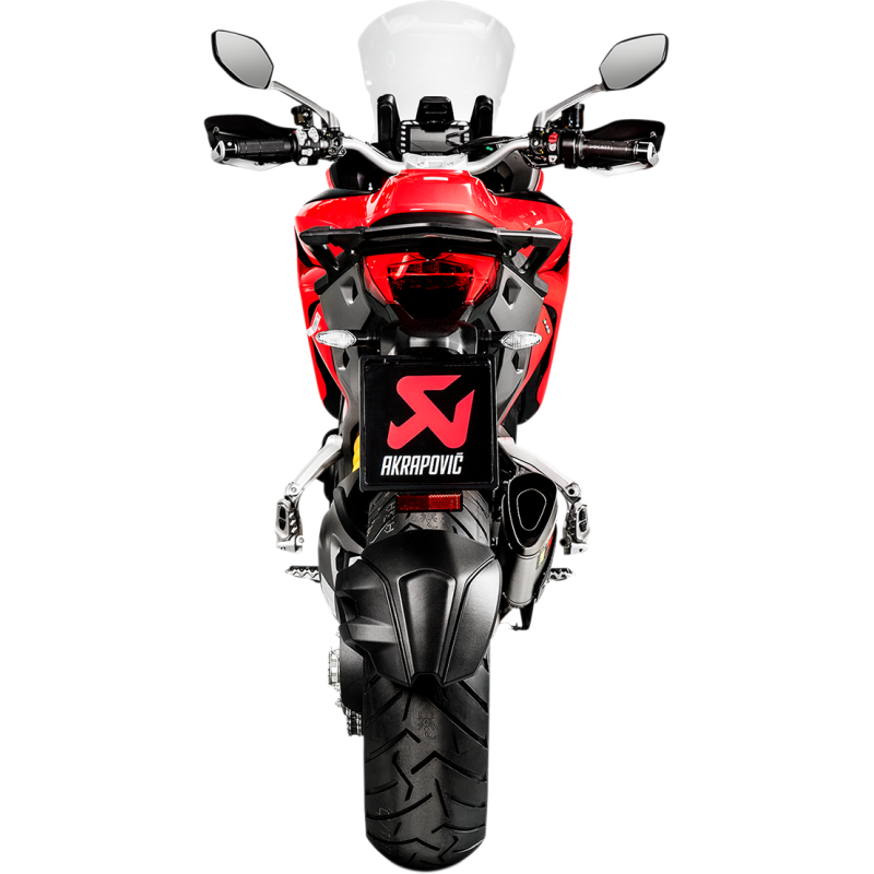 Akrapovič Single Titanium Muffler w/ Carbon End Cap for Ducati Multistrada 1260