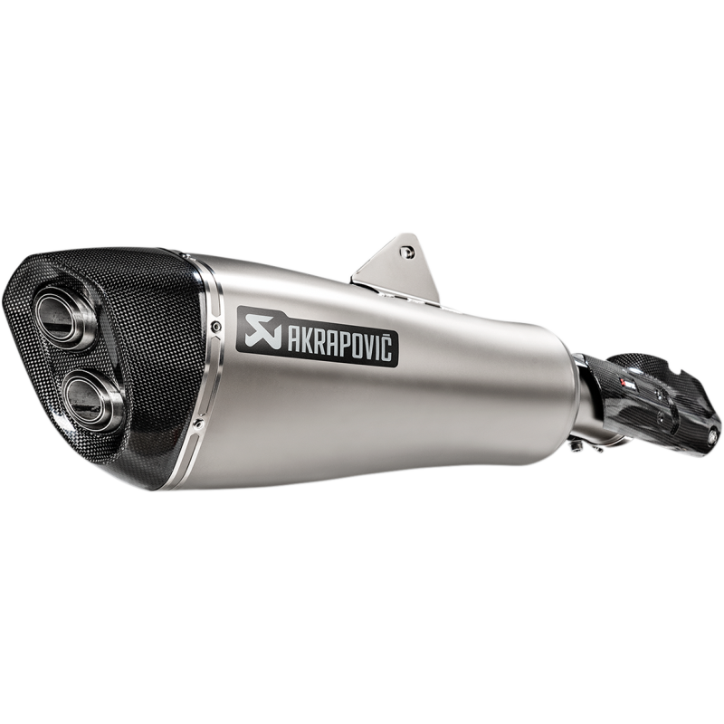 Akrapovič Single Titanium Muffler w/ Carbon End Cap (Race) for BMW R 1250 RT