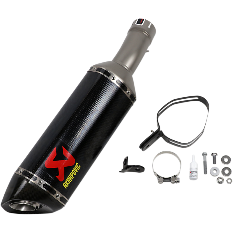 Akrapovič Single Carbon Muffler w/ Carbon End Cap (Race) for BMW S 1000 RR / M 1000 RR