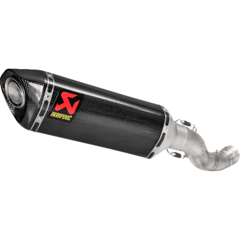 Akrapovič Single Carbon Muffler w/ Carbon End Cap (Race) for Aprilia RSV4 / Tuono V4