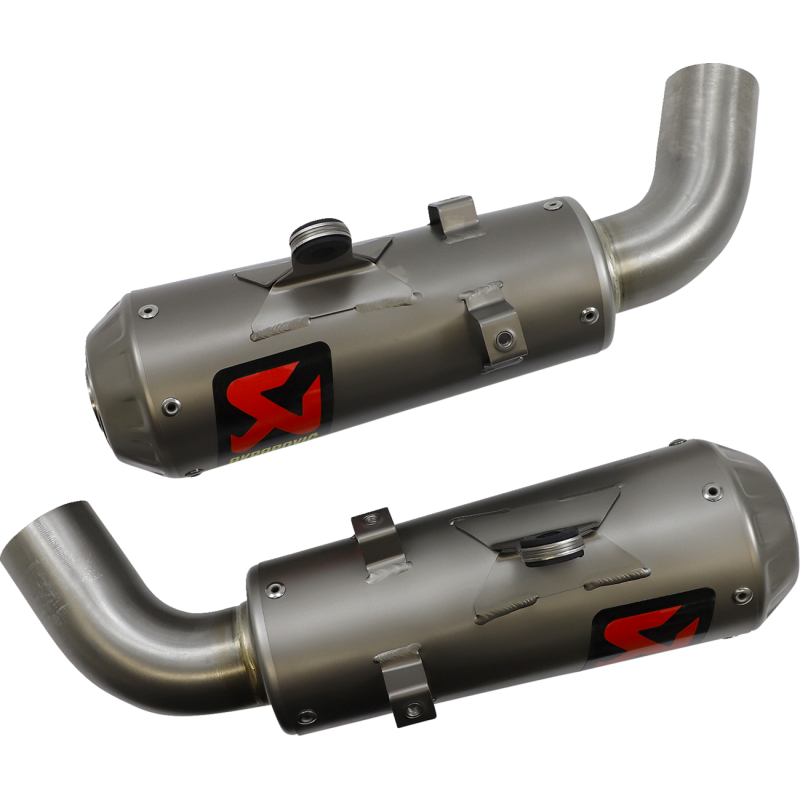 Akrapovič Dual Titanium Mufflers w/ Titanium End Caps for Ducati Hypermotard 950