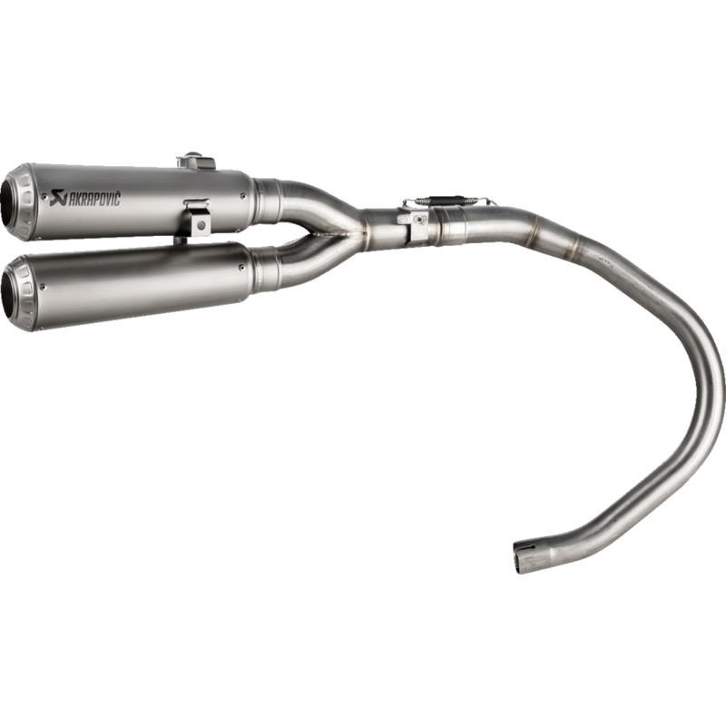 Akrapovič Dual Titanium Mufflers w/ Titanium End Caps (Race) for Honda Monkey