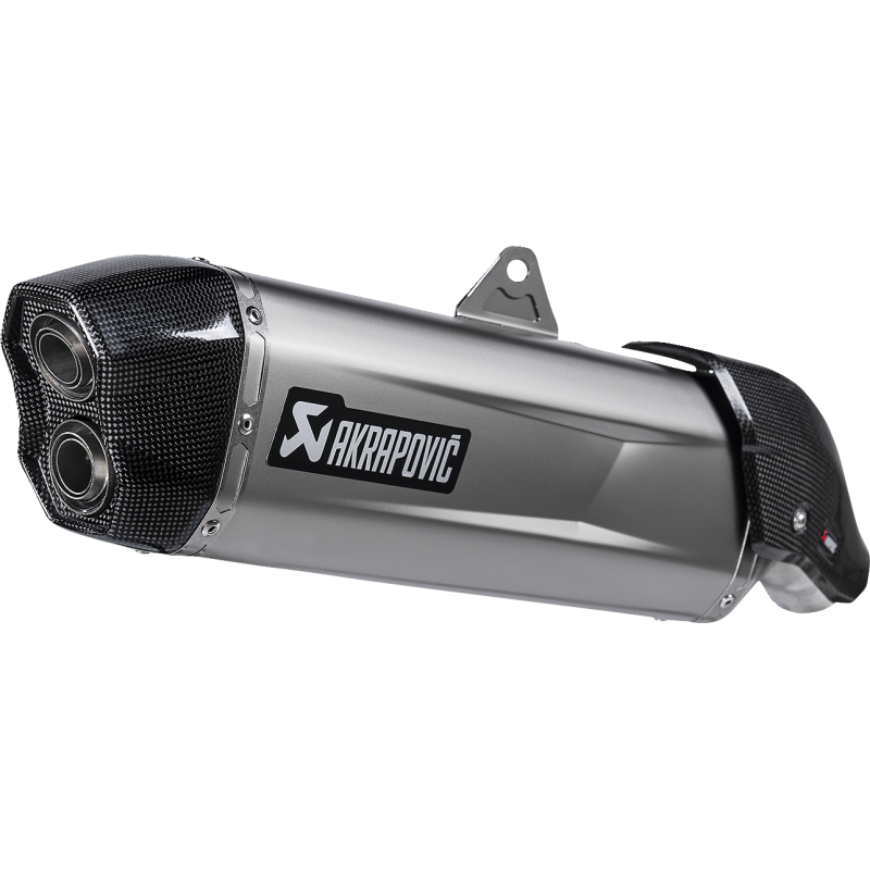 Akrapovič Titanium Mufflers w/ Carbon End Cap for Aprilia Tuareg 660
