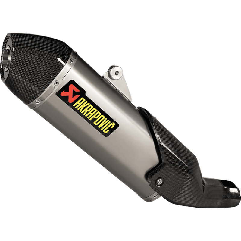 Akrapovič Single Titanium Muffler w/ Carbon Fiber End Cap for Ducati DesertX