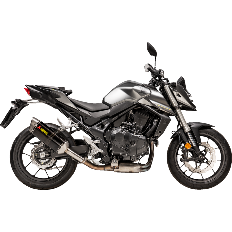 Akrapovič Single Titanium Muffler w/ Carbon End Cap for Honda CB750 Hornet