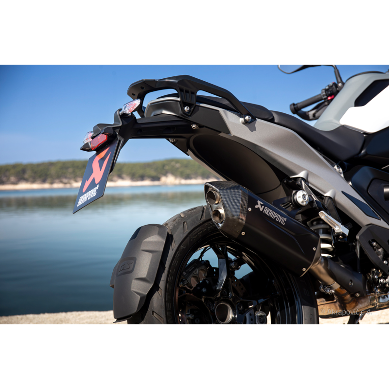 Akrapovič Single Black Titanium Muffler w/ Carbon End Cap for BMW R 1300 GS