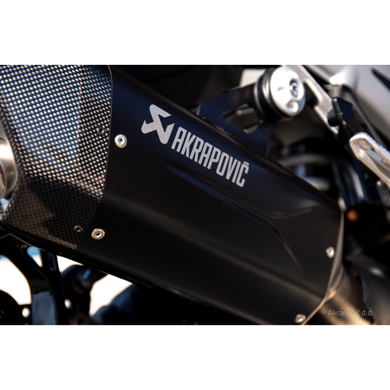 Akrapovič Single Black Titanium Muffler w/ Carbon End Cap for BMW R 1300 GS