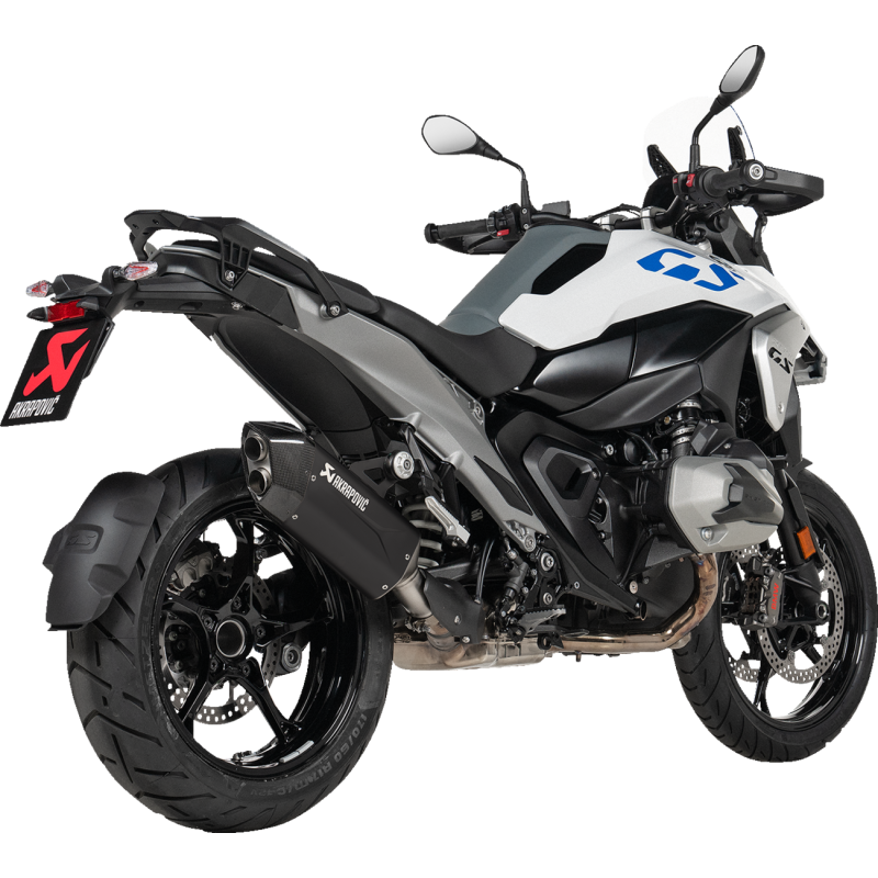 Akrapovič Single Black Titanium Muffler w/ Carbon End Cap for BMW R 1300 GS