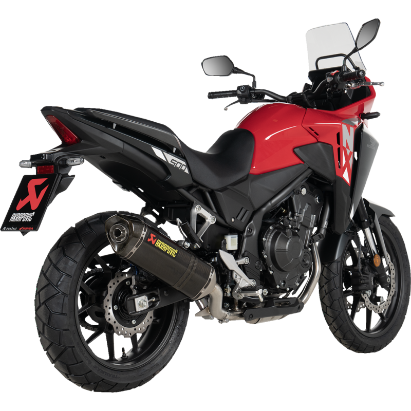 Akrapovič Single Carbon Muffler w/ Carbon End Cap for Honda CB400/500 Series & NX500