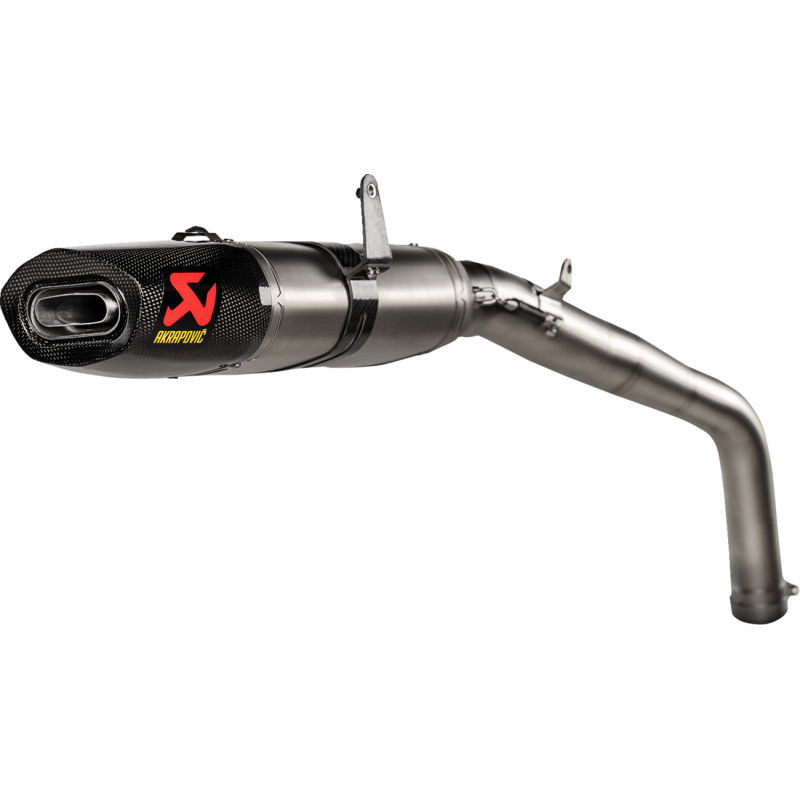 Akrapovič Single Titanium Muffler w/ Carbon End Cap for Honda CBR600RR