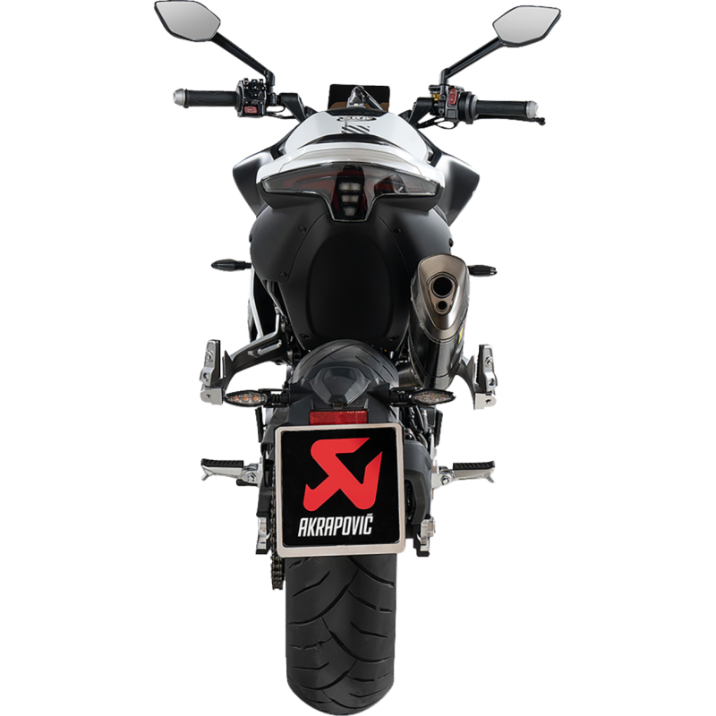 Akrapovič Single Carbon Muffler w/ Titanium End Cap for CFMOTO 800NK
