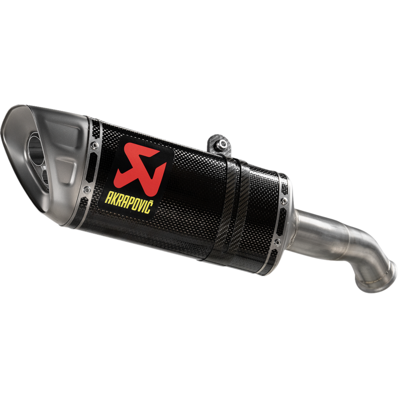 Akrapovič Single Carbon Muffler w/ Titanium End Cap for CFMOTO 800NK