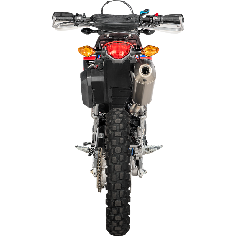 Akrapovič Single Titanium Muffler w/ Titanium End Cap (Race) for Honda CRF300L/Rally